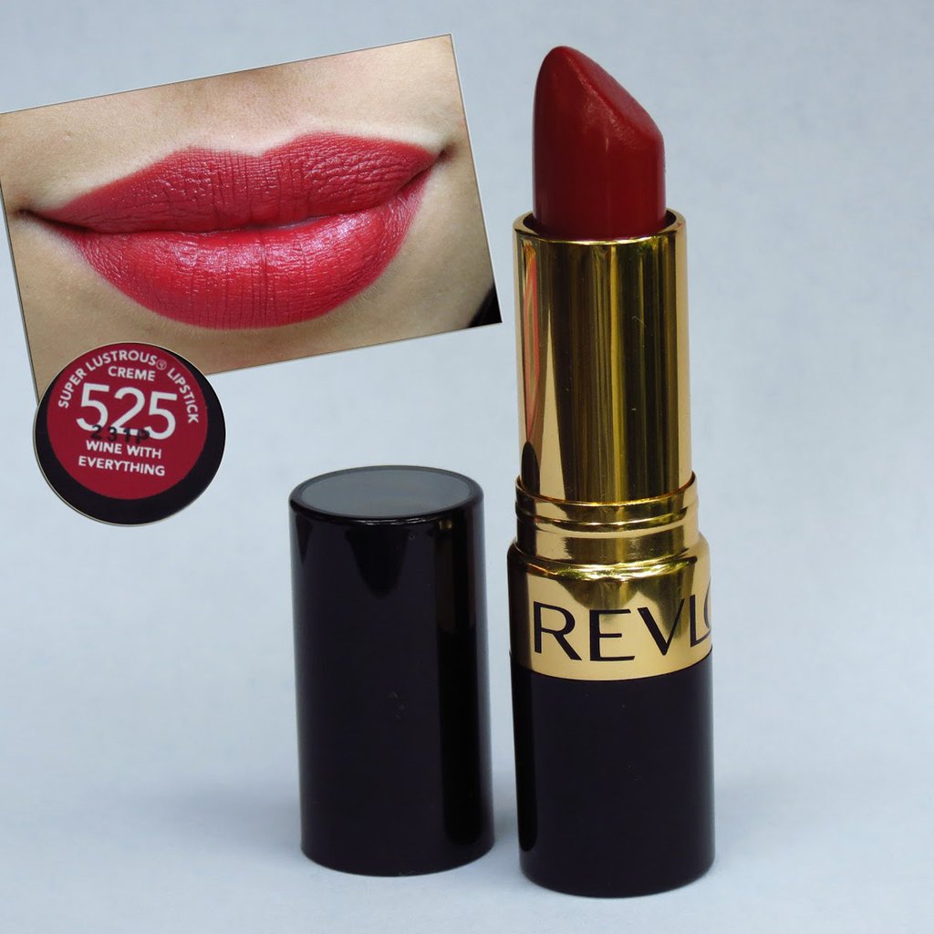 Revlon Super Lustrous Lipstick, 405 Silver City Pink - 525 Wine With Everything,