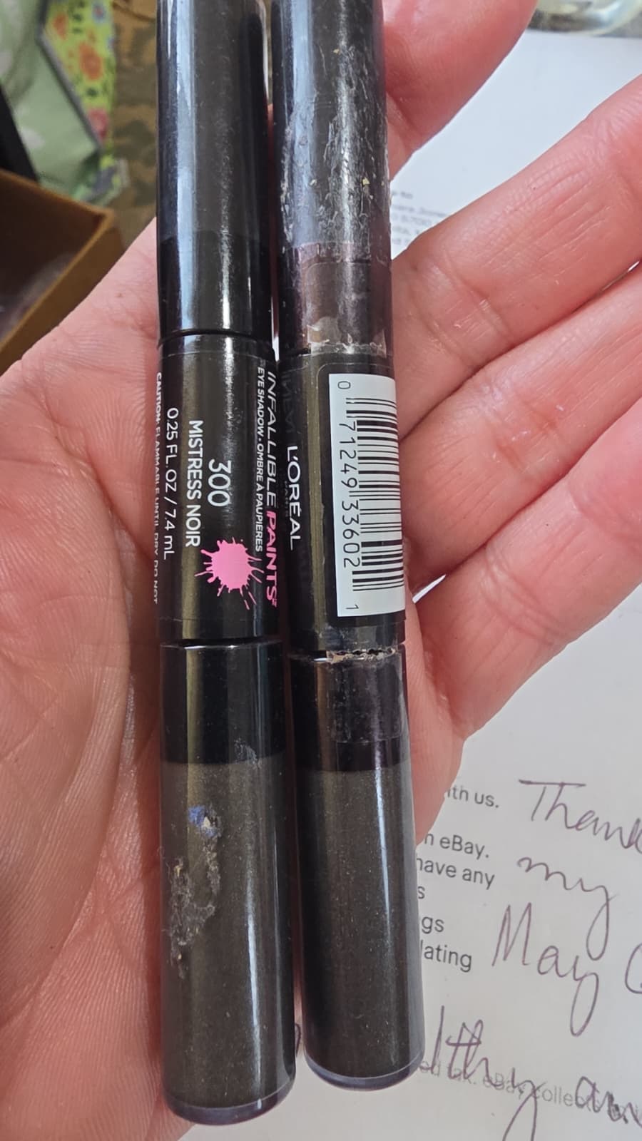 2X L'Oreal Paris Infallible Paints Eye Shadow, Mistress Noir #300
