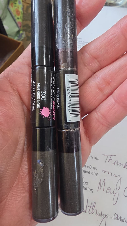 2X L'Oreal Paris Infallible Paints Eye Shadow, Mistress Noir #300