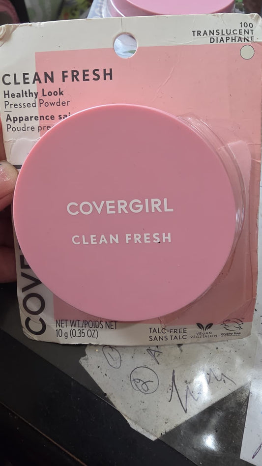 COVERGIRL Clean Fresh Pressed Powder, 100 Translucent