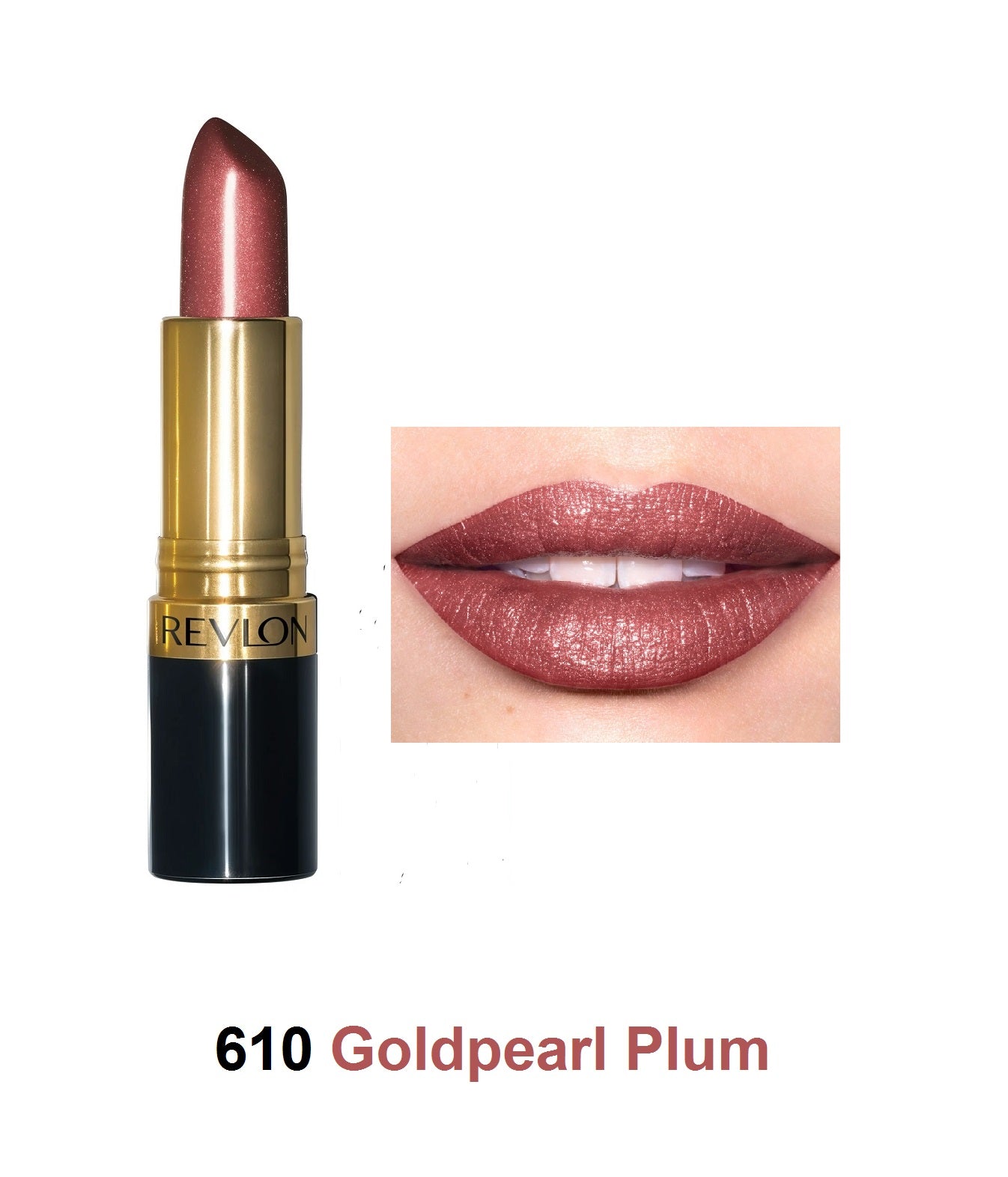 Revlon Super Lustrous Lipstick, 610 Goldpearl Plum to 683 Demure,