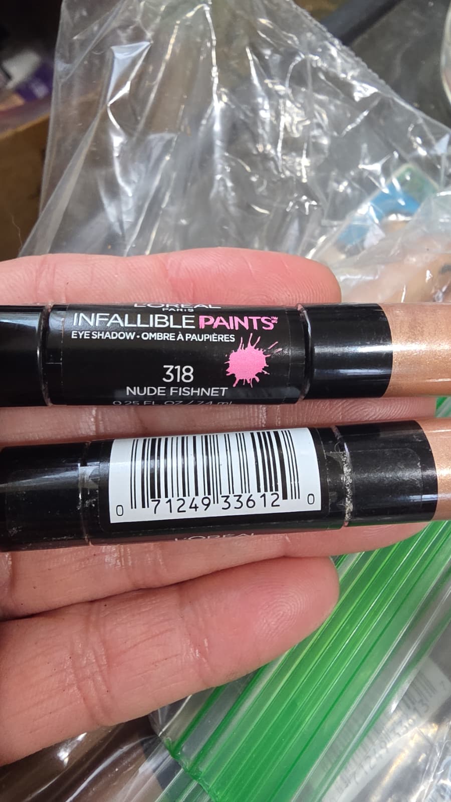 2X L'Oreal Paris Infallible Paints Eye Shadow, Nude Fishnet 318