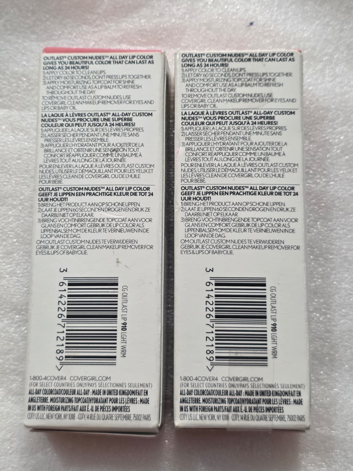 2X COVERGIRL Outlast All-Day Custom Reds Lip Color, 910 Light Warm
