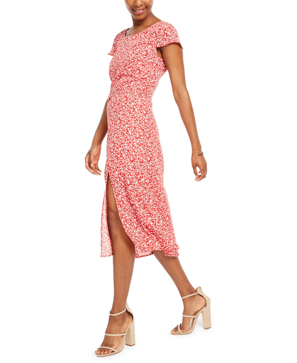 Trixxi Juniors' Belted Midi Dress,