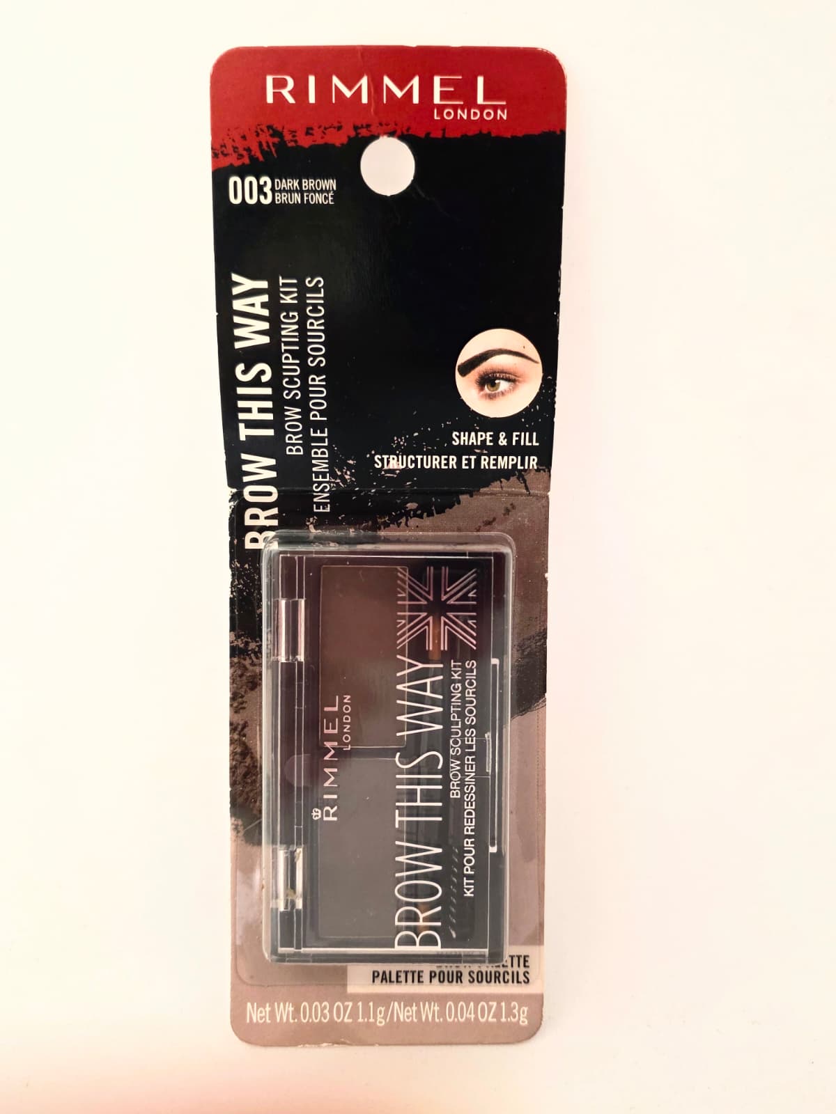 Rimmel Brow This Way Brow Sculpting Kit, 003 Dark Brown
