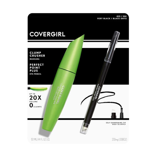 COVERGIRL Lash Blast Clump Crusher Mascara & Perfect Point Plus Eyeliner Pencil,