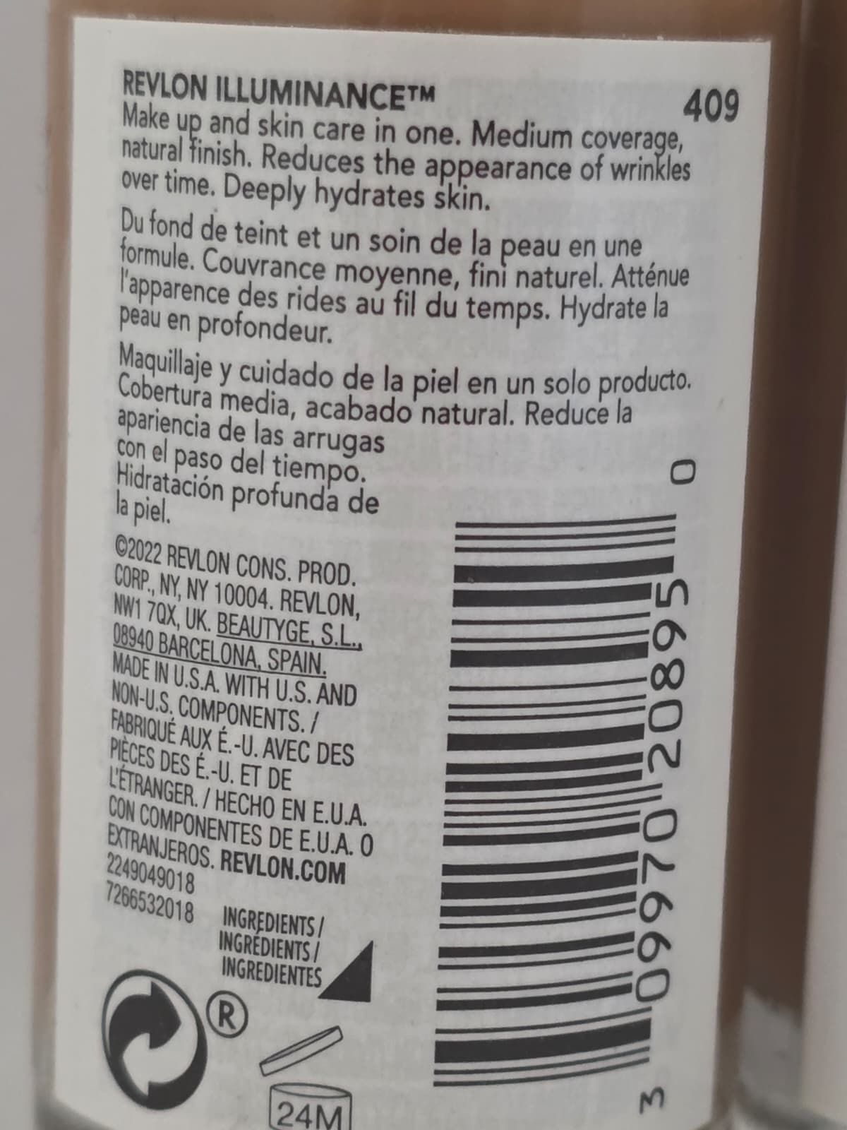 3X Revlon Illuminance Skin-Caring Foundation, 409 Brulee