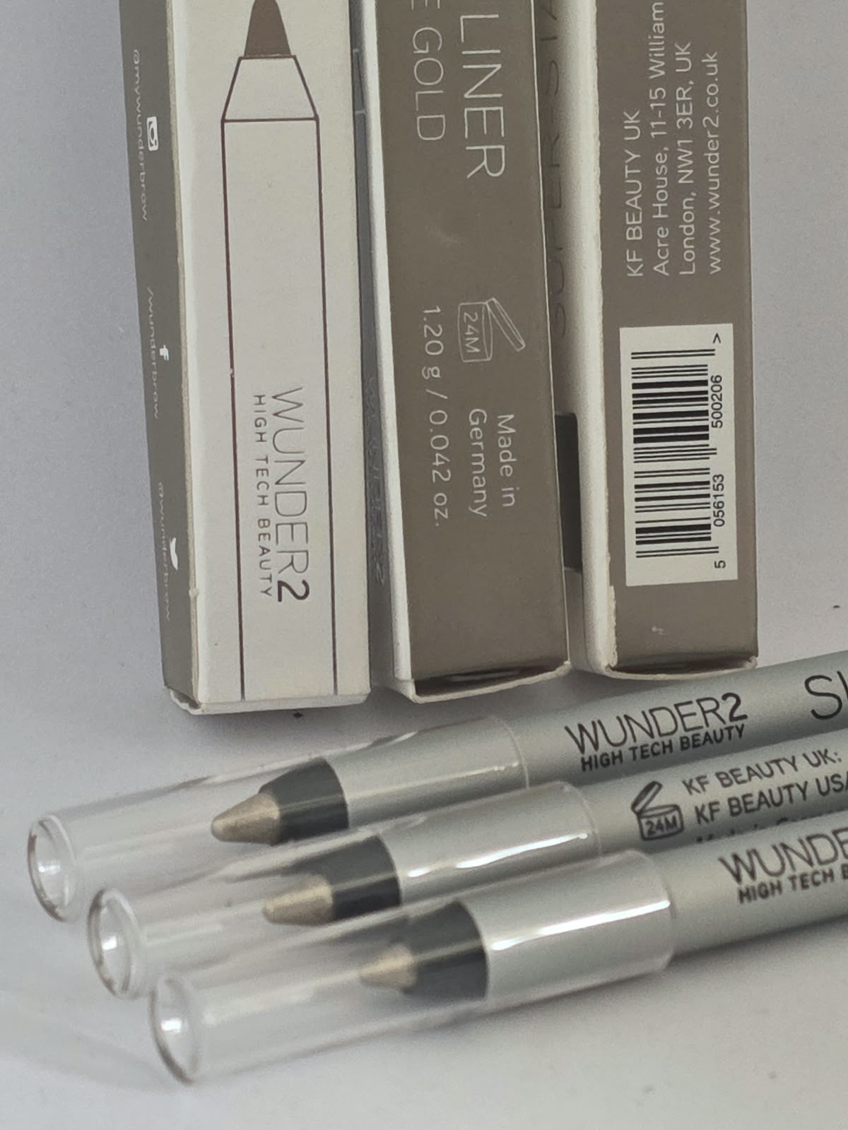 3X Wunder2 SUPERSTAY LINER Makeup Pencil Long Lasting Waterproof, Metallic White Gold