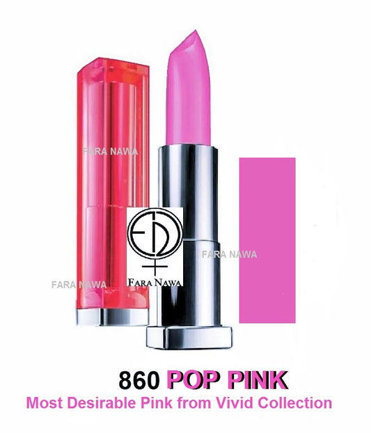 Maybelline Color Sensational Vivid Lipstick, #860 Pink Pop