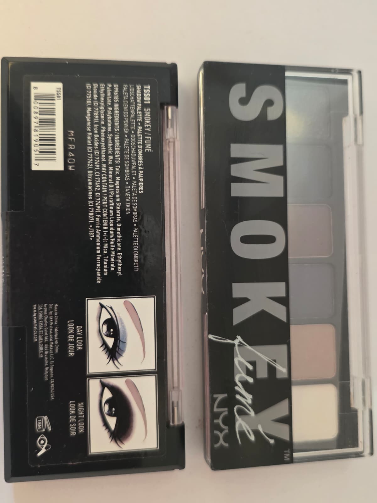 2X NYX Smokey Fume Eye Shadow Palette, TSS01