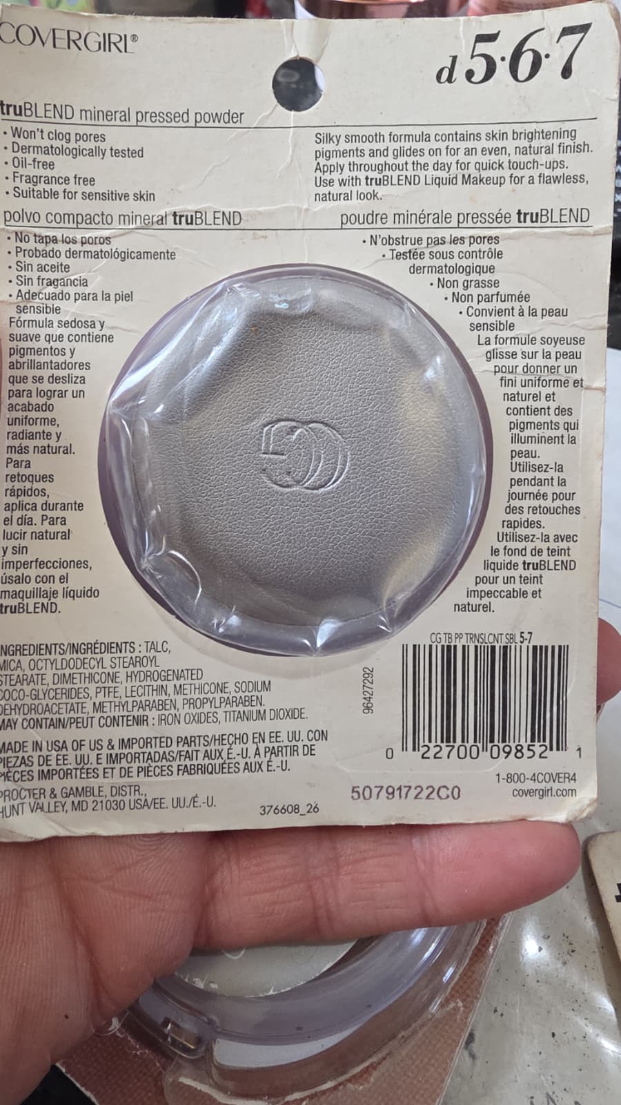 3X COVERGIRL TruBlend Pressed Powder, Translucent Sable
