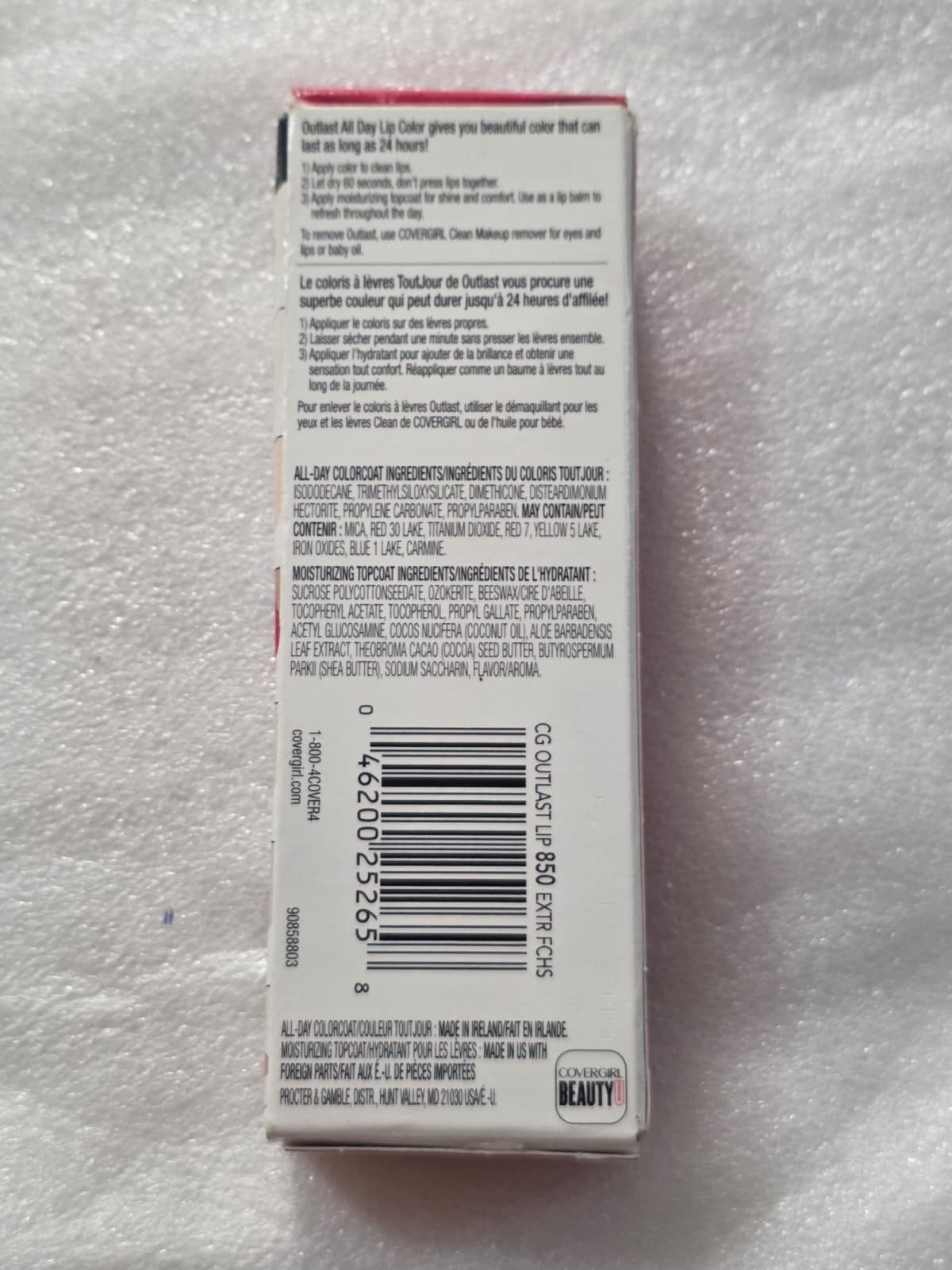 COVERGIRL Outlast All-Day Custom Reds Lip Color, Extraordinary Fuchsia
