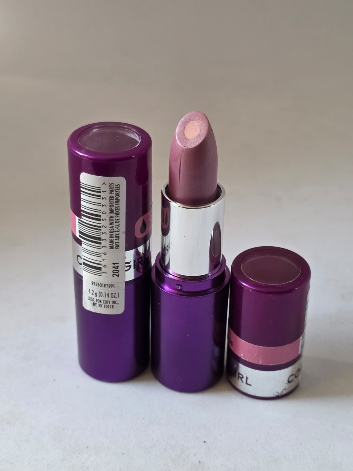 2X COVERGIRL Simply Ageless Moisture Renew Core Lipstick, 230 Amazing Petal