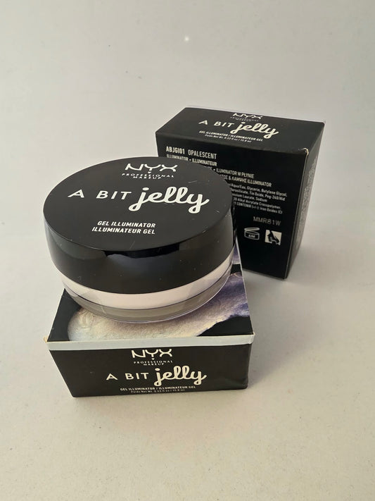 2X NYX Professional Makeup A Bit Jelly Illuminator Highlighter Gel – Opalescent
