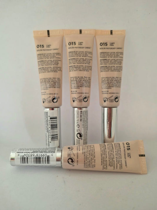 4X Revlon PhotoReady Candid Antioxidant Concealer, 015 Light
