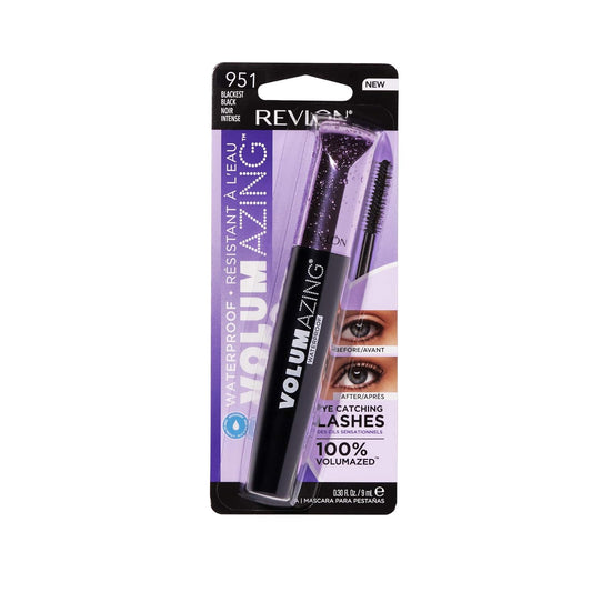 Revlon Volumazing Waterproof Mascara, Oversized Brush for Thick, Fluffy,