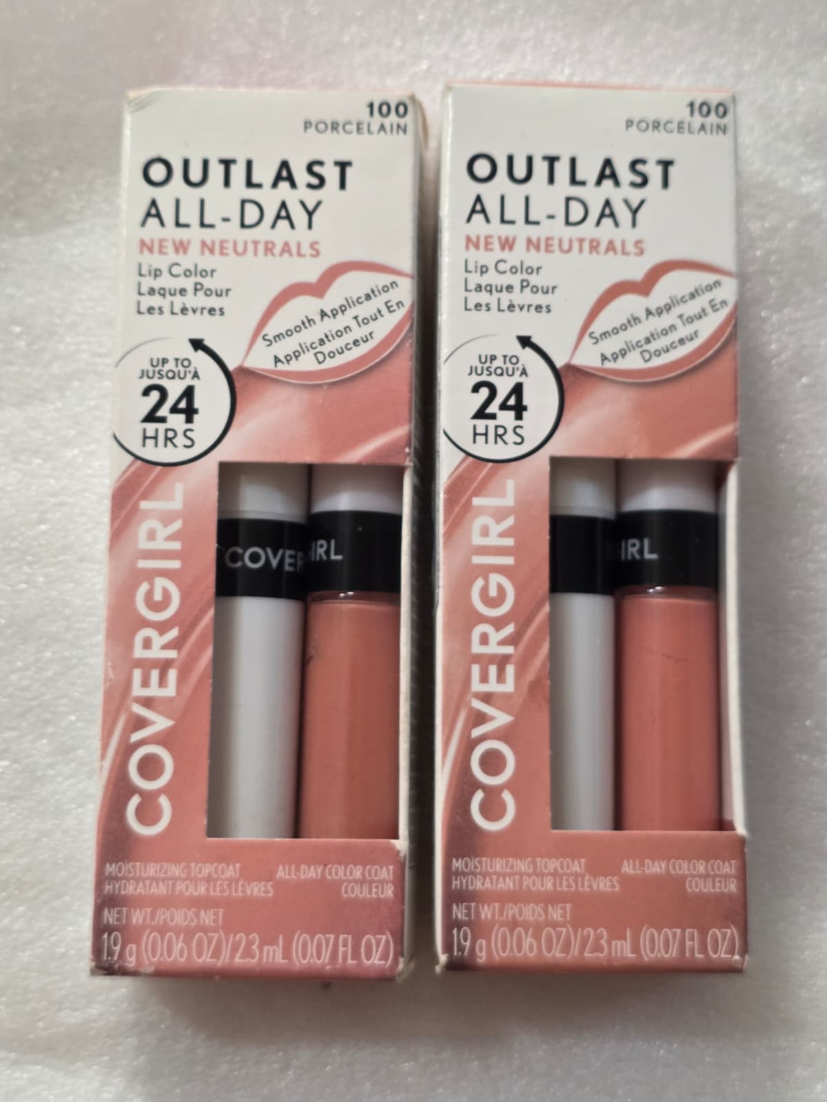 2X COVERGIRL Outlast All-Day New Neutrals Lip Color, 100 Porcelain