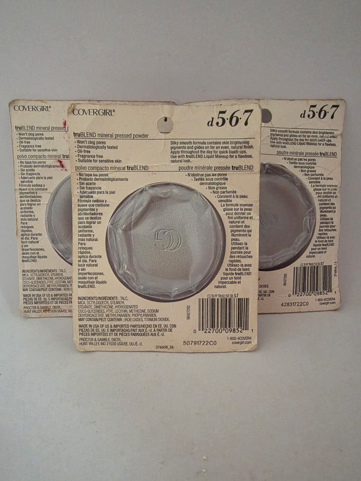 3X CoverGirl TruBlend Mineral Pressed Powder – Translucent Sable