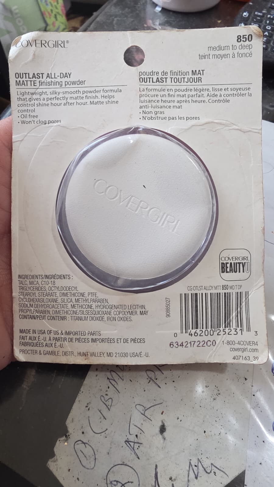COVERGIRL Outlast All-Day Matte Finishing Powder, Medium to Deep