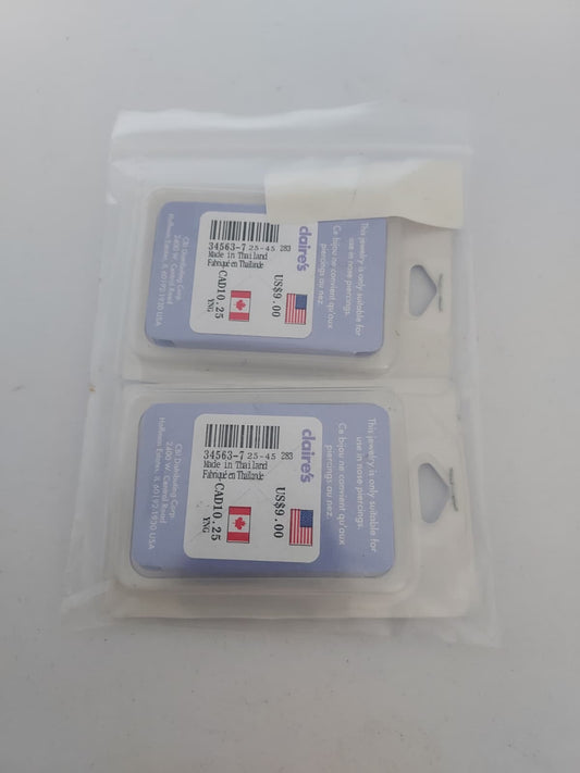 2X Claire’s Jewelry Nose Rings – Lot of 2