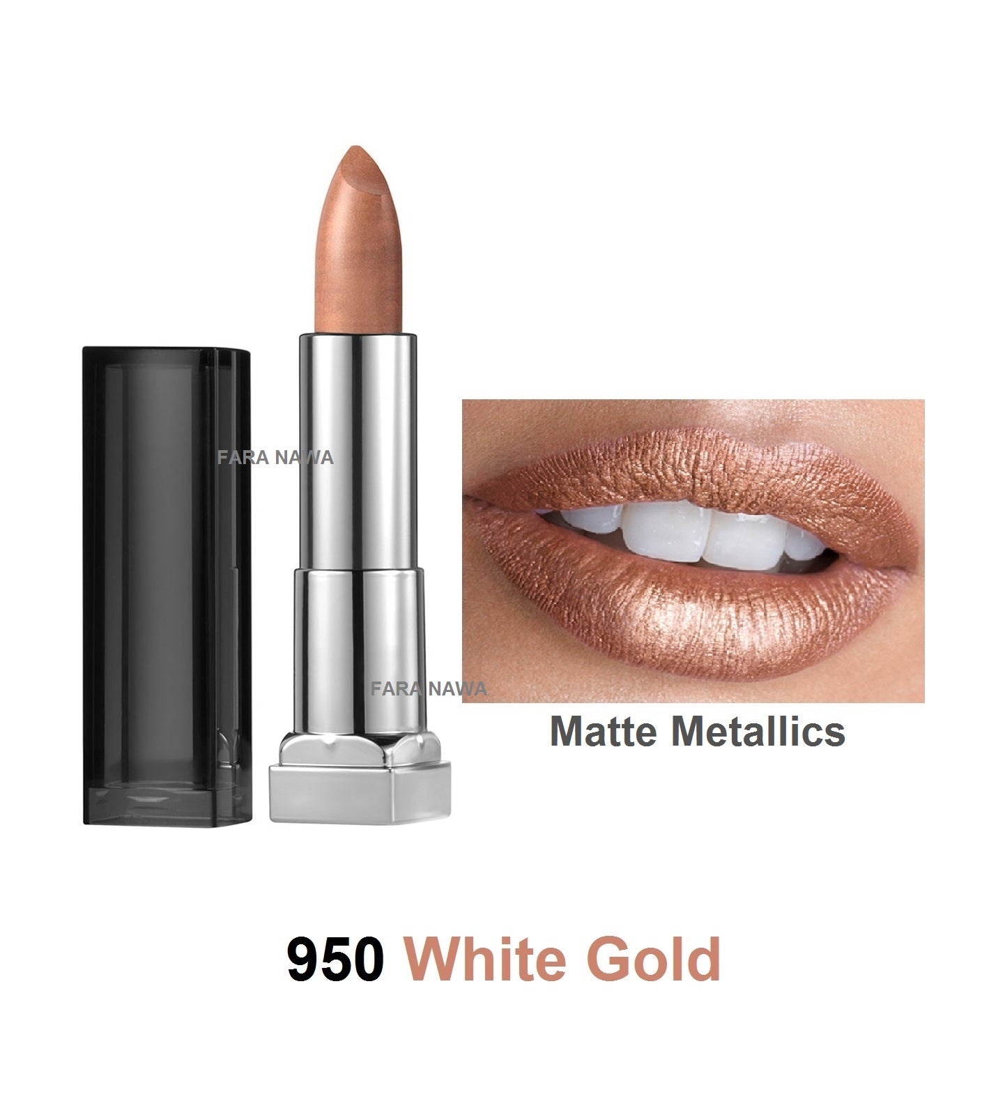 Maybelline New York Color Sensational Matte Metallics Lipstick,