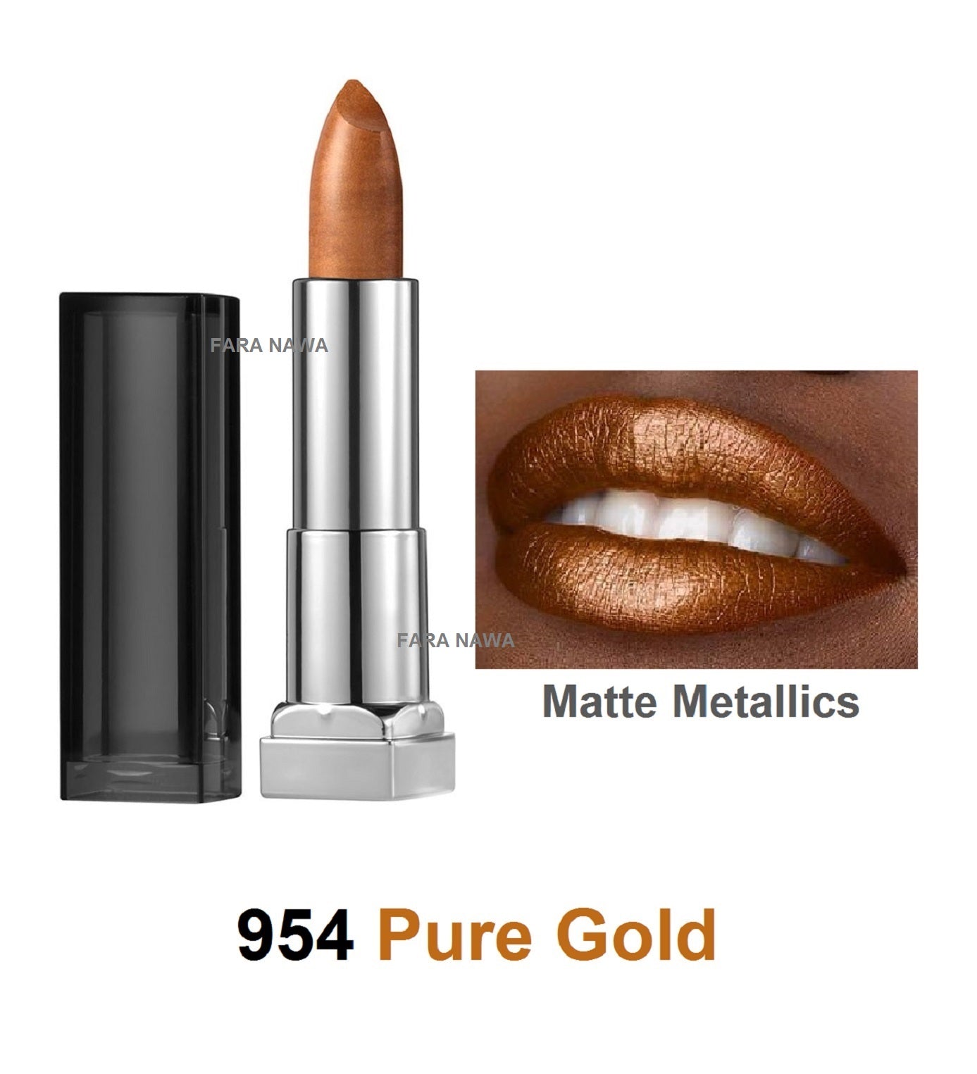 Maybelline New York Color Sensational Matte Metallics Lipstick,