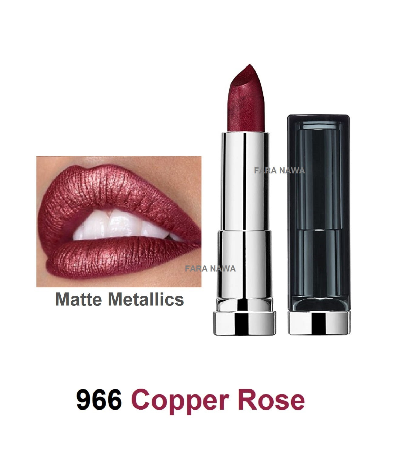 Maybelline New York Color Sensational Matte Metallics Lipstick,