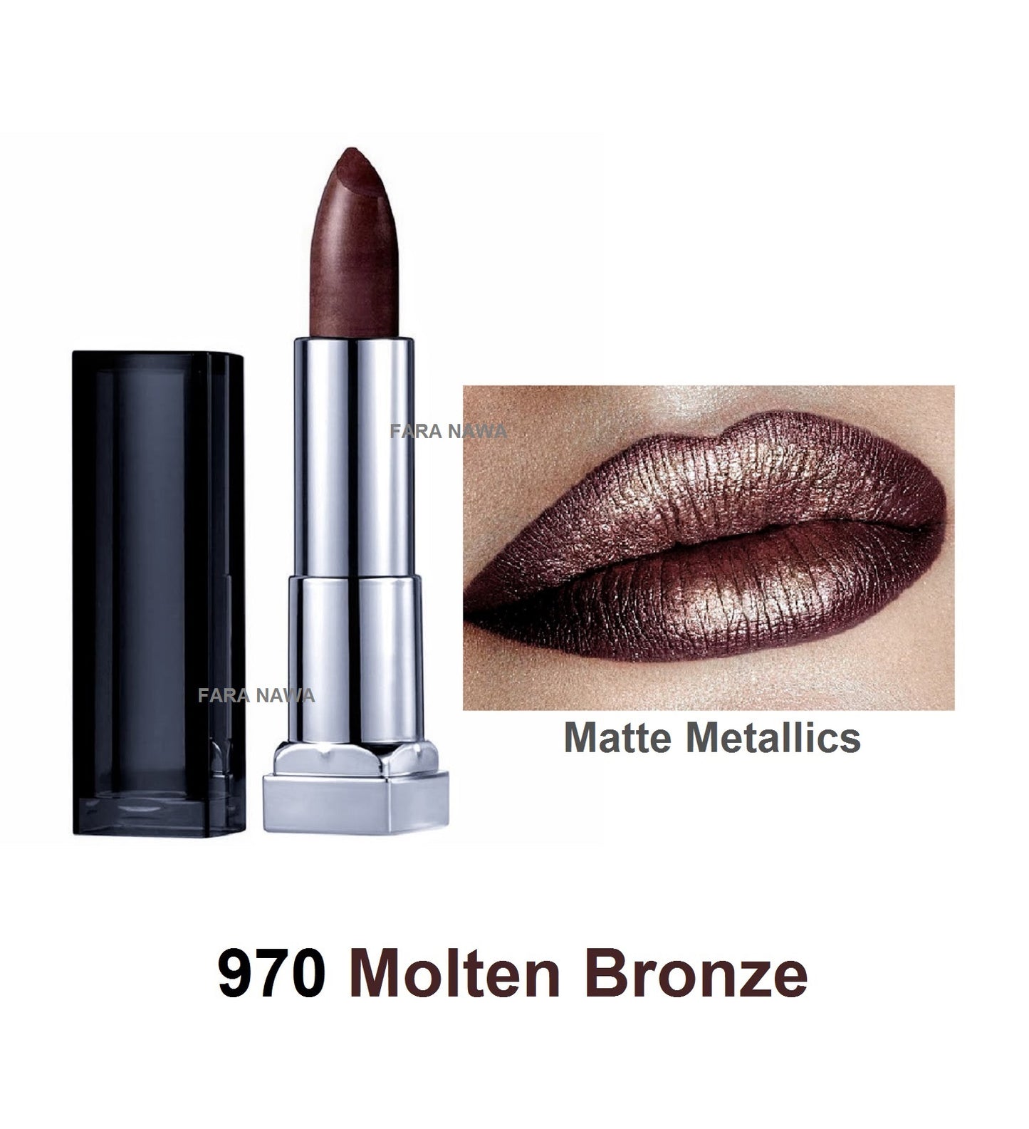 Maybelline New York Color Sensational Matte Metallics Lipstick,