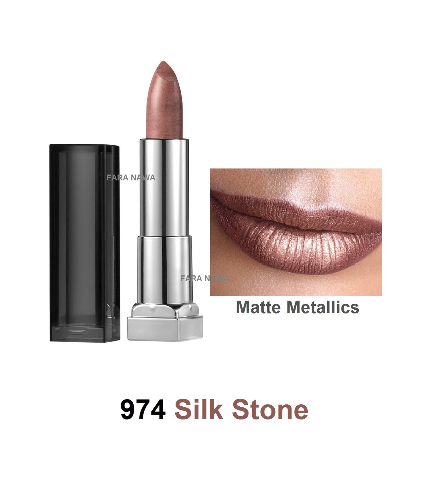 Maybelline New York Color Sensational Matte Metallics Lipstick,