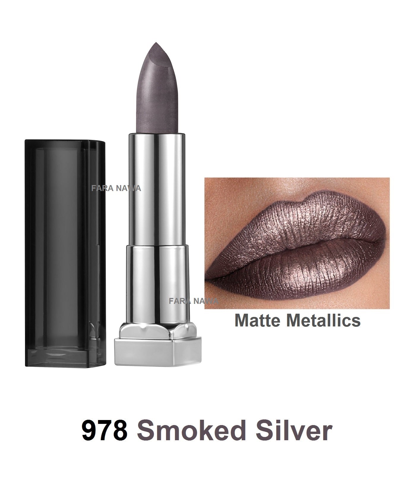 Maybelline New York Color Sensational Matte Metallics Lipstick,