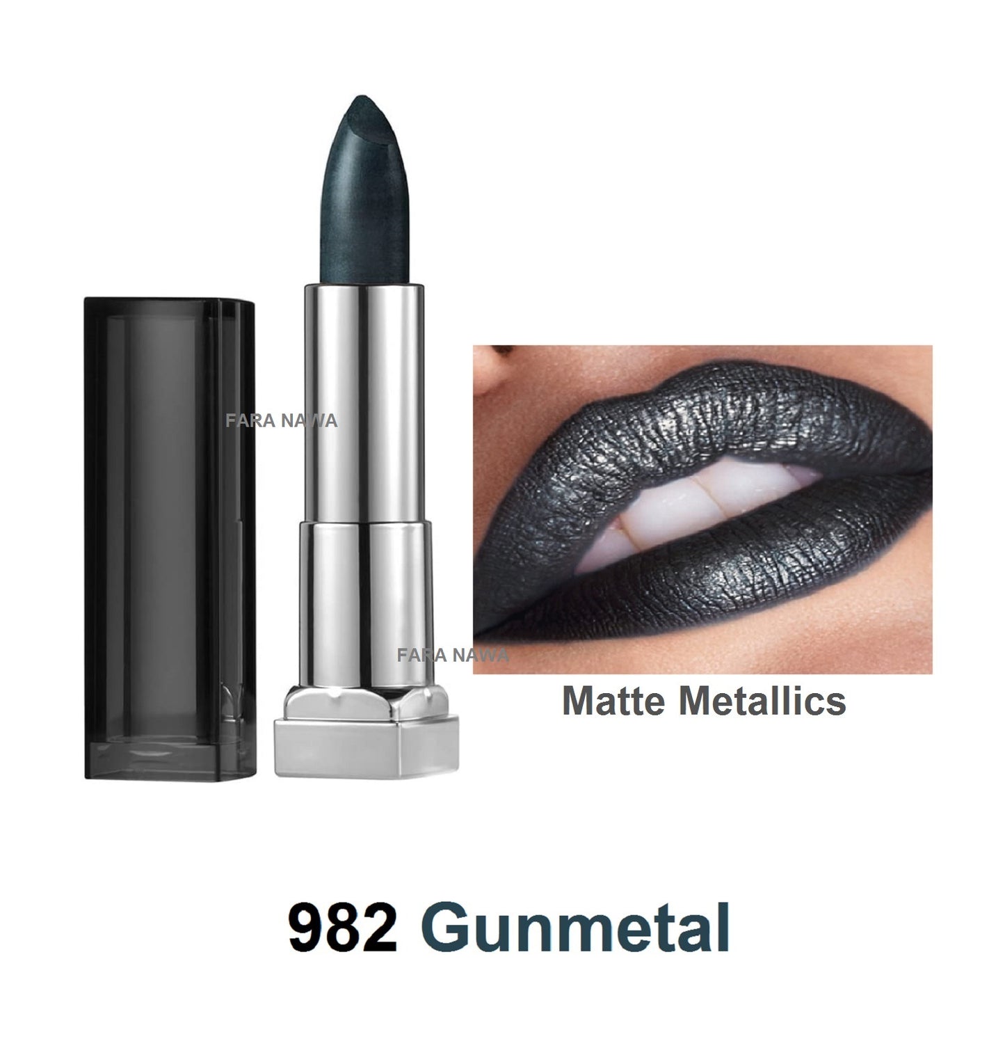 Maybelline New York Color Sensational Matte Metallics Lipstick,