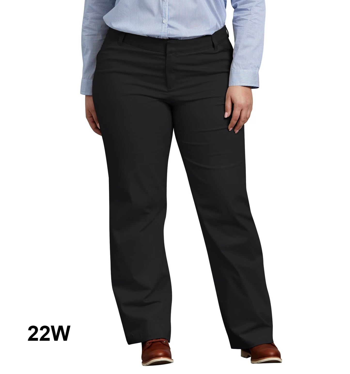 Dickies Women's Plus-Size Relaxed Straight Stretch Twill Pant, Size 22W