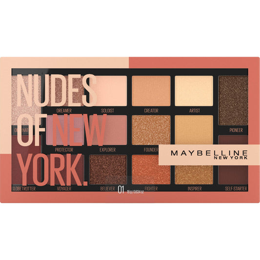 Maybelline New York Nudes 16 Pan Eyeshadow Palette,