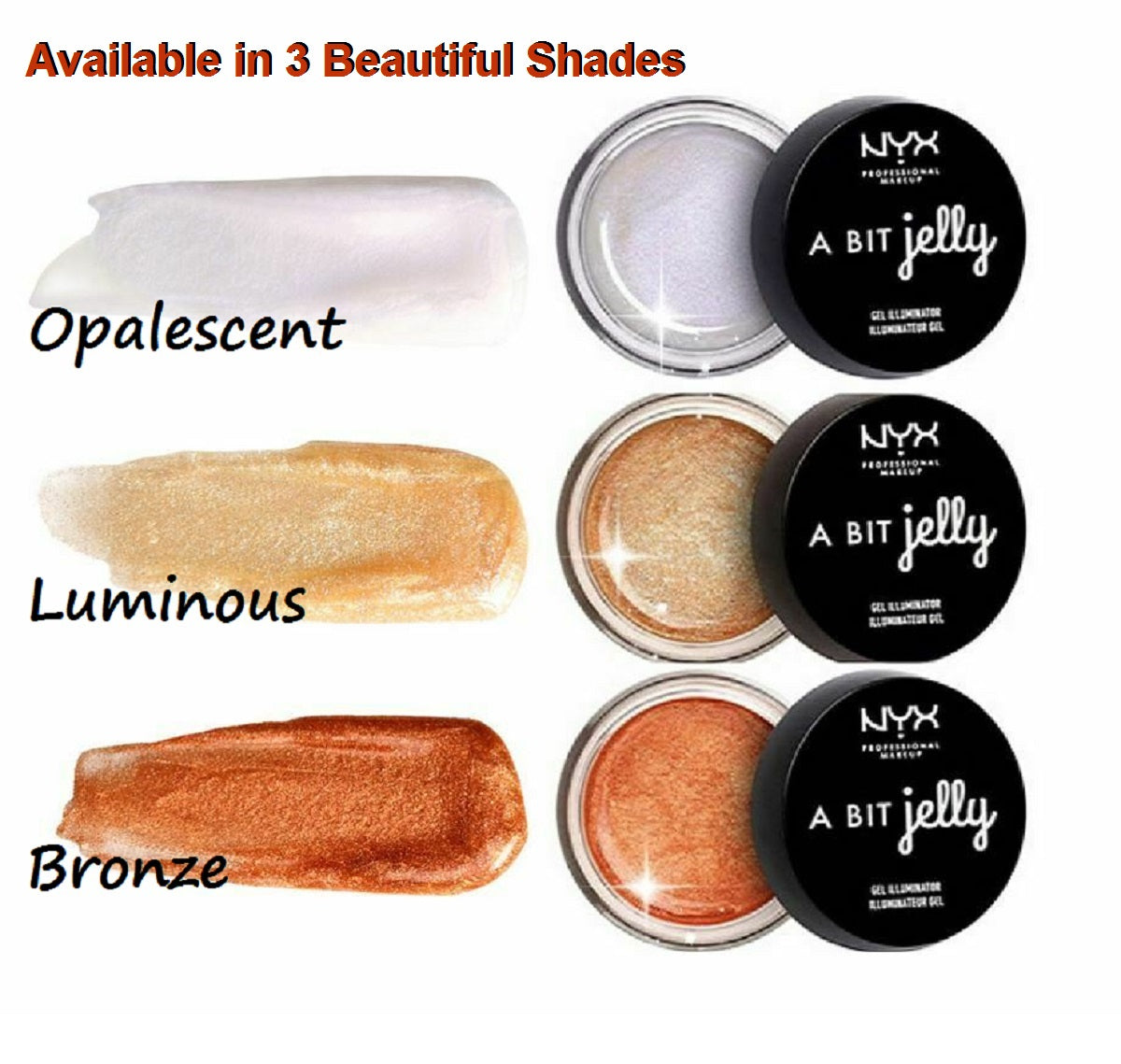 NYX A Bit Jelly Gel Illuminator Face Highlighter,