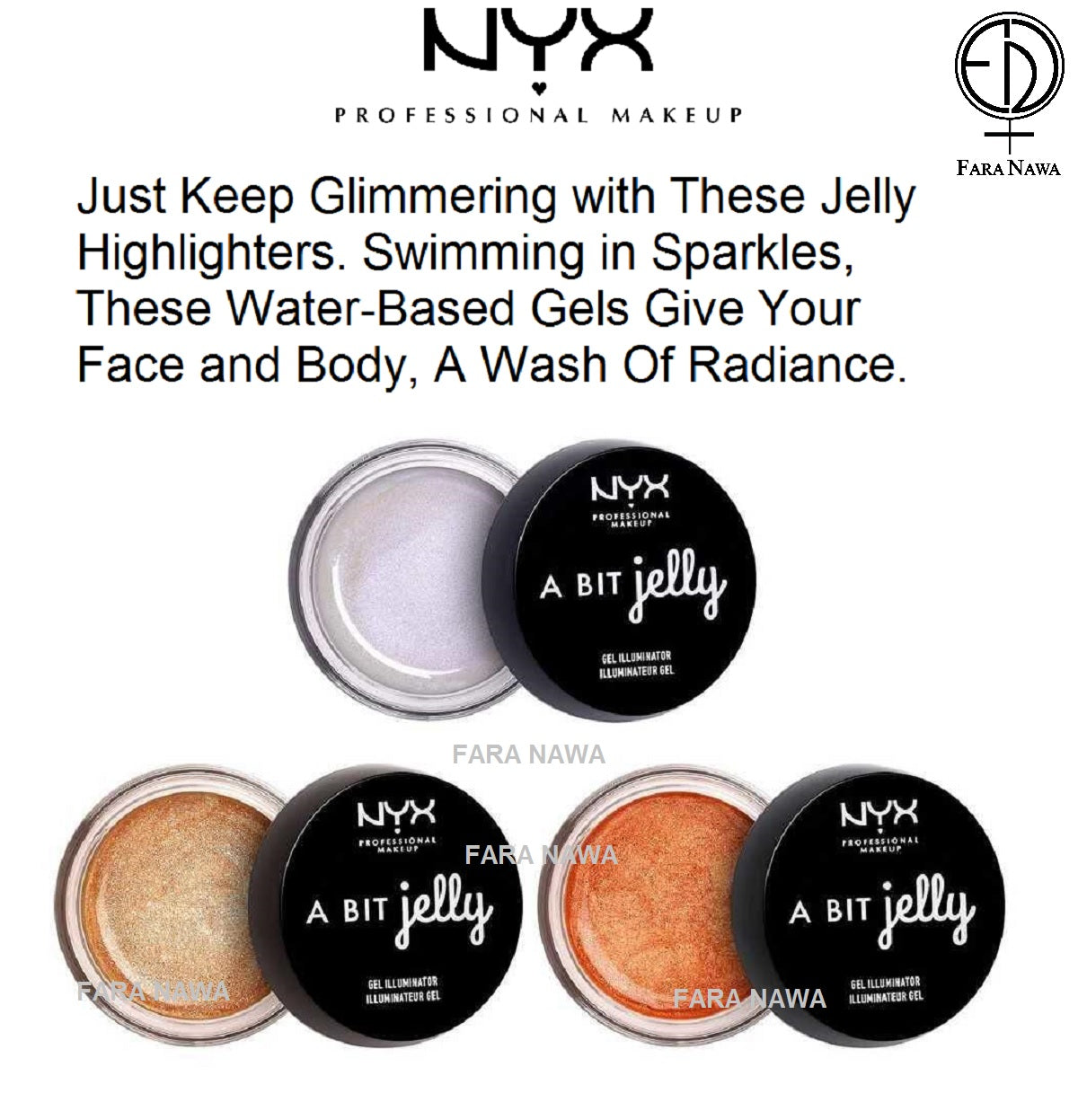 NYX A Bit Jelly Gel Illuminator Face Highlighter,
