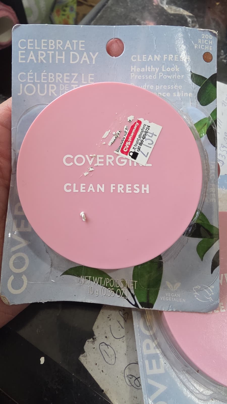 2X COVERGIRL Clean Fresh Pressed Powder, 200 Rich