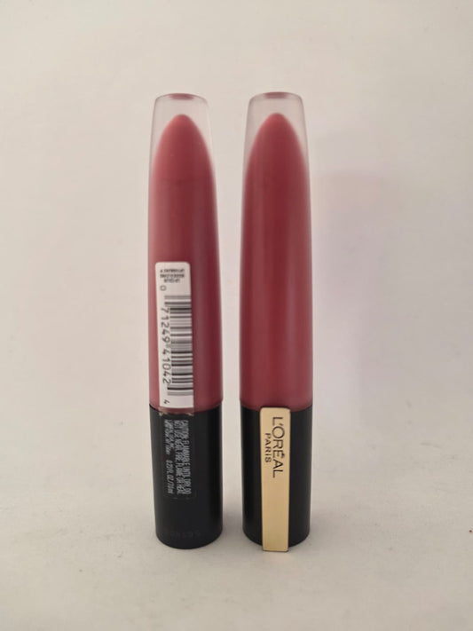 2X L'Oréal Paris Rouge Signature Matte Liquid Lipstick, 458 Admired