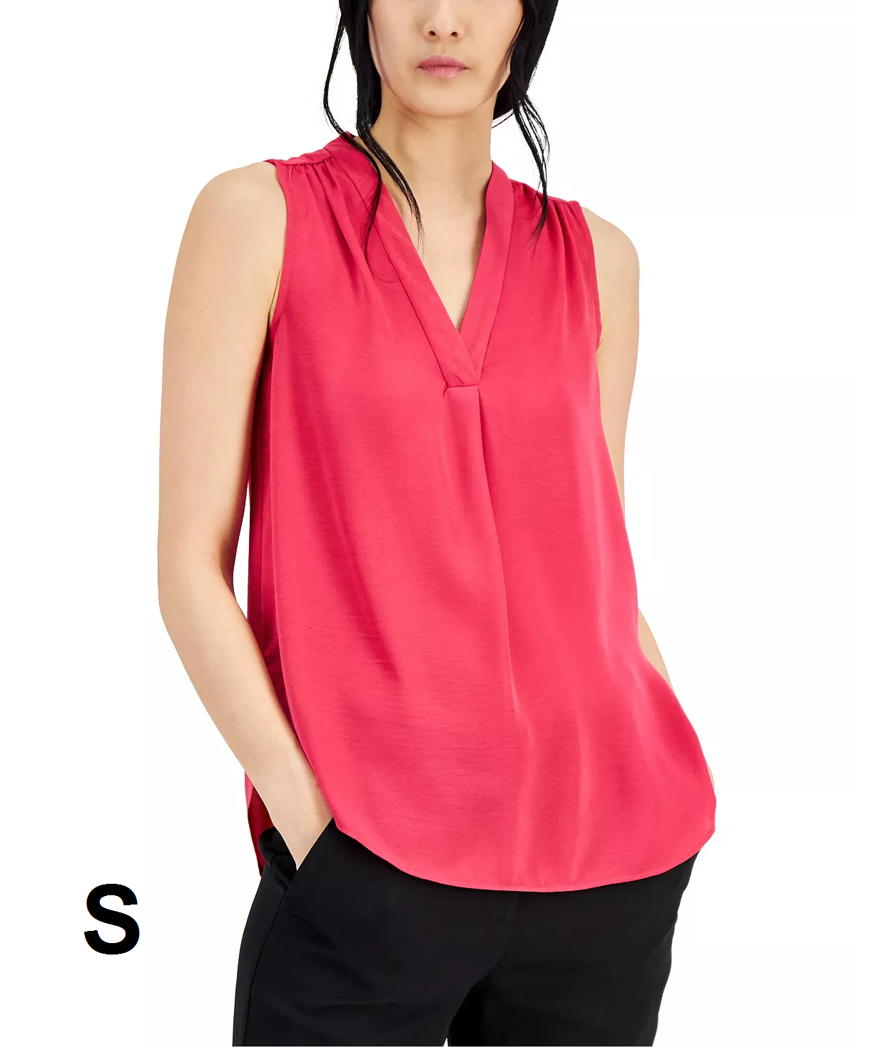 Alfani Satin V-Neck Tank Top,