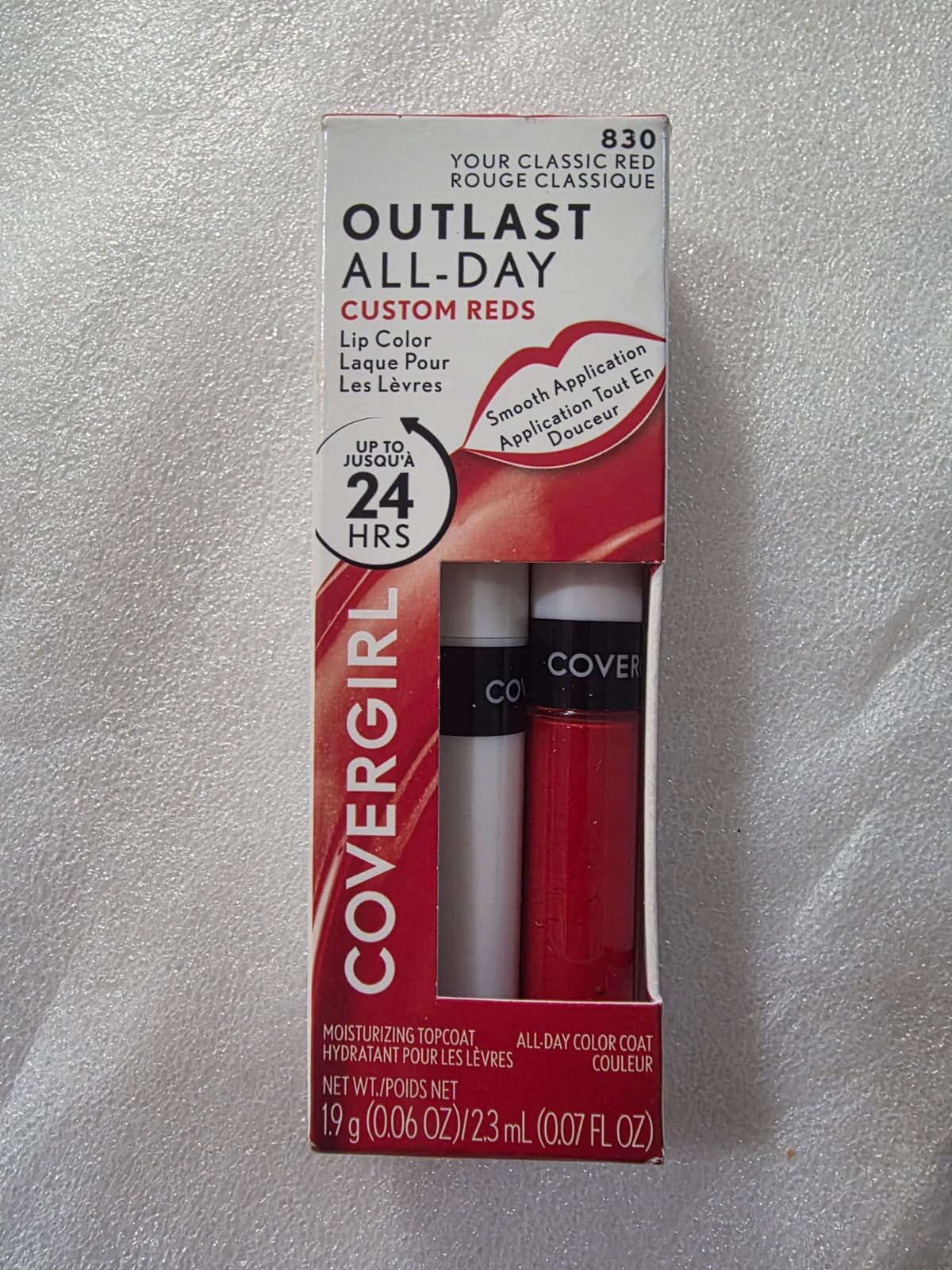 COVERGIRL Outlast All-Day Custom Reds Lip Color, 830 Your Classic Red