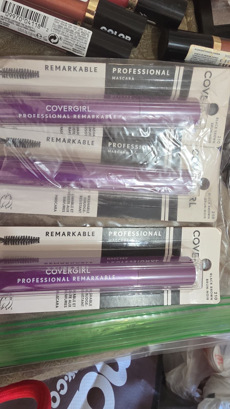 3X CoverGirl Professional Remarkable Mascara, 210 Black Brown