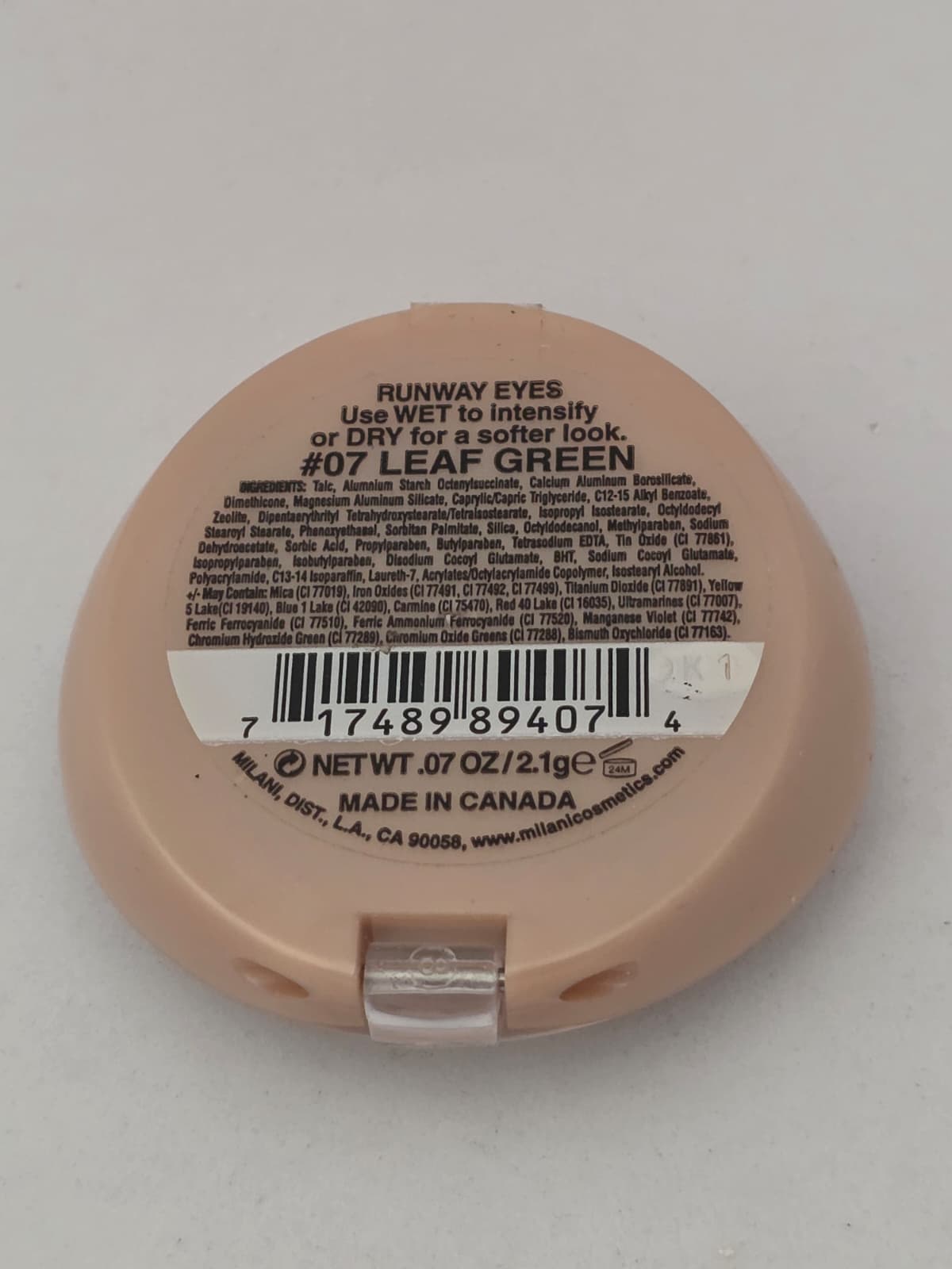 Milani Runway Eyes Eye Shadow #07 Leaf Green