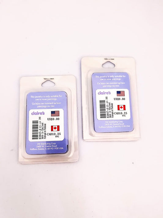 2X Claire’s Jewelry Nose Rings – Lot of 2