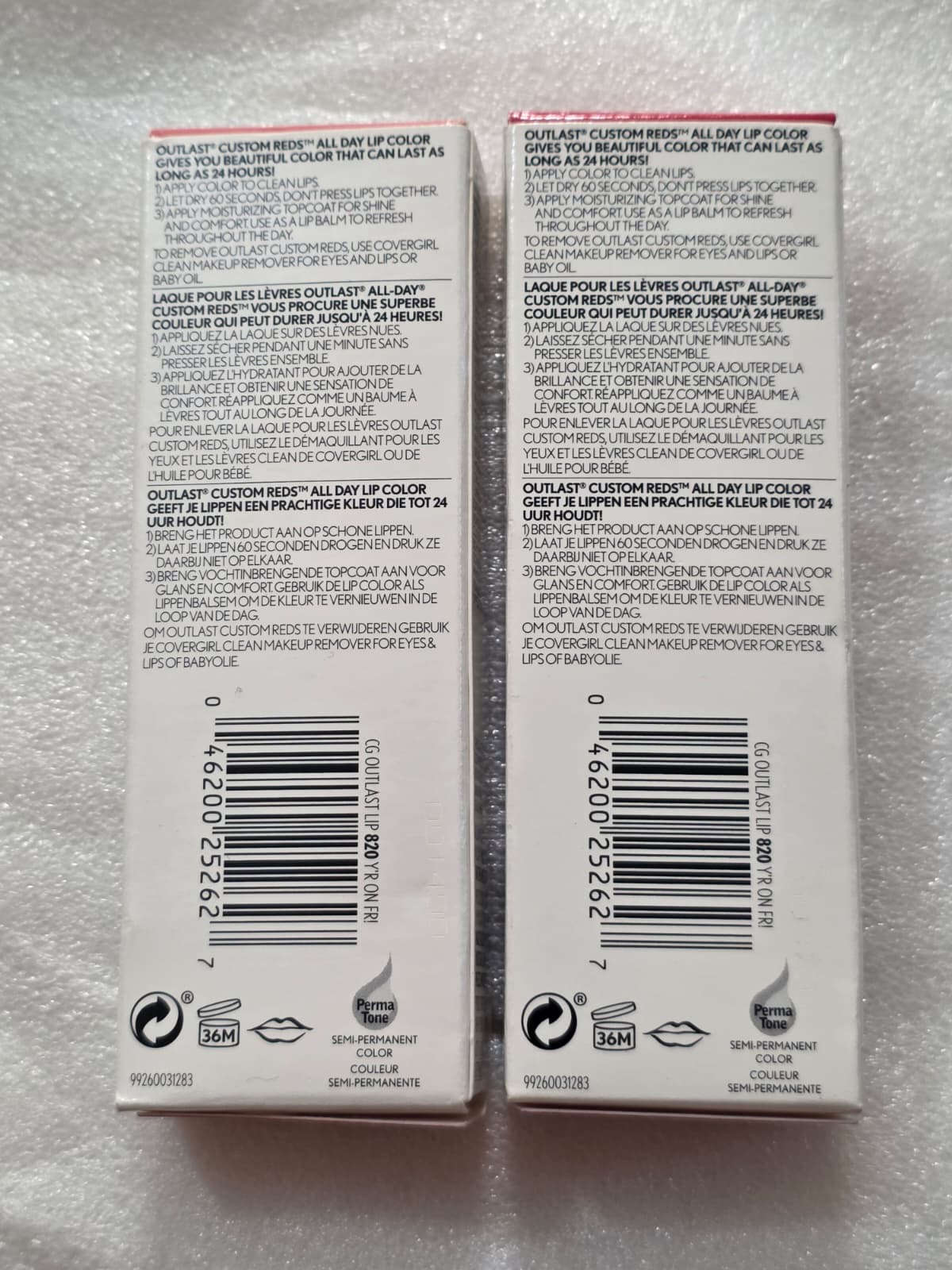 2X COVERGIRL Outlast All-Day Custom Reds Lip Color, 820 You're On Fire
