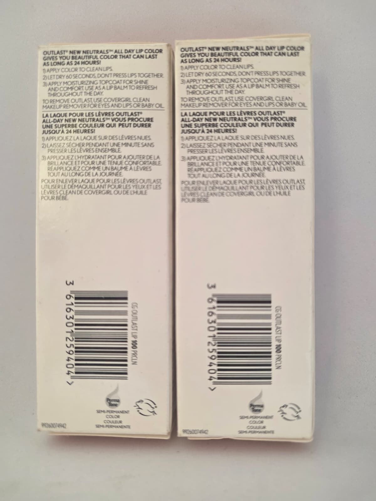 2X COVERGIRL Outlast All-Day Lip Color with Moisturizing Topcoat, 100 Porcelain