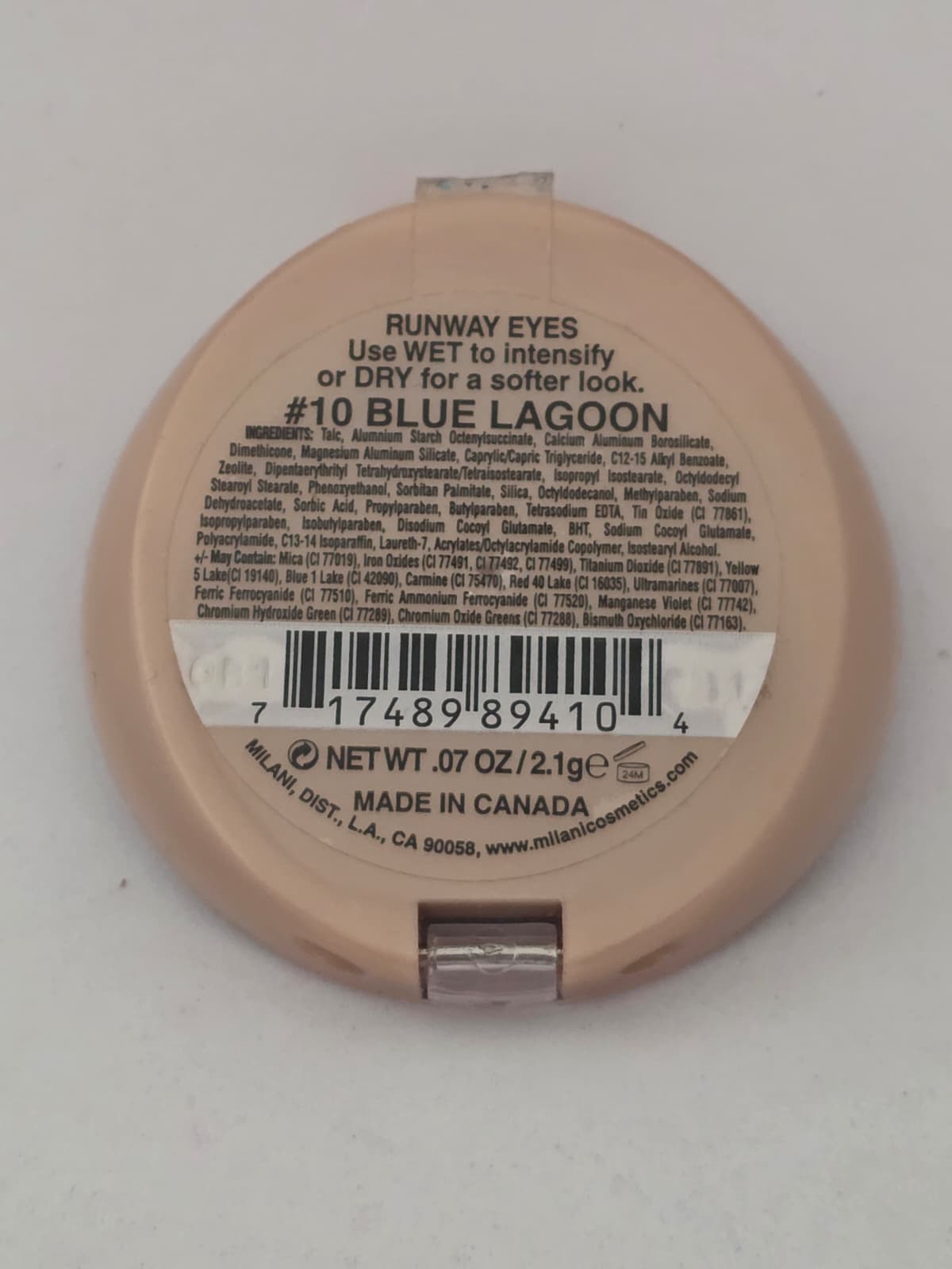 Milani Runway Eyes Eye Shadow #10 Blue Lagoon