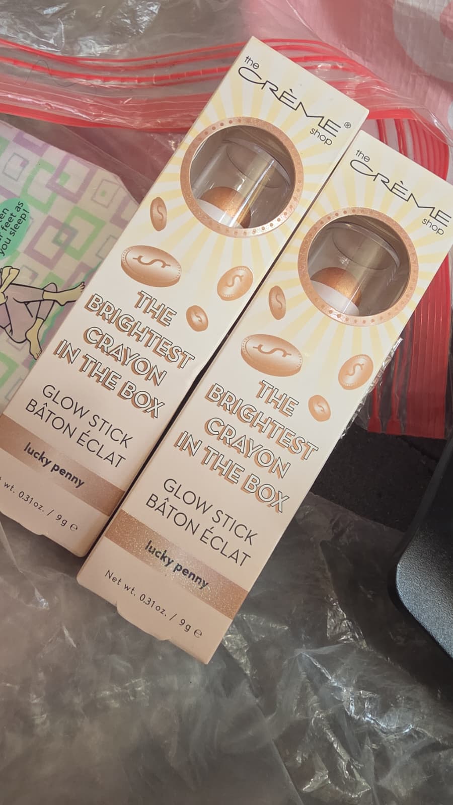 2X The Crème Shop The Brightest Crayon in the Box Glow Stick, Lucky Penny