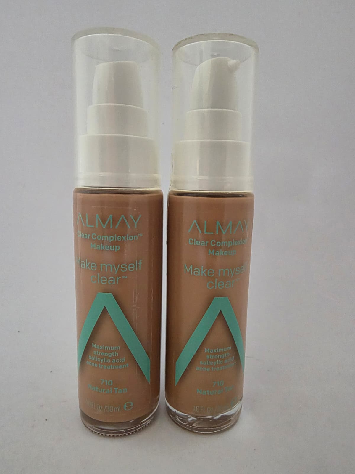 2X Almay Clear Complexion Makeup with Salicylic Acid - 710 Natural Tan