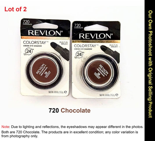 2X Revlon Colorstay Crème Eye Shadow, 720 Chocolate