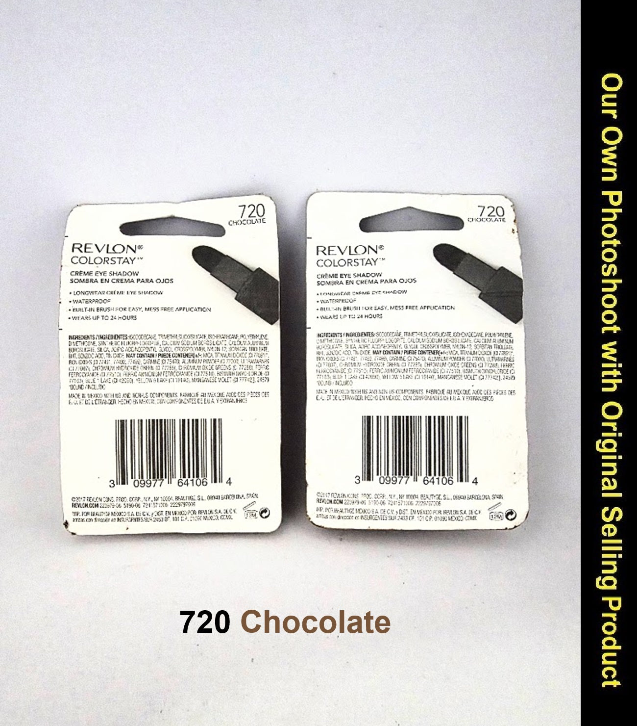 2X Revlon Colorstay Crème Eye Shadow, 720 Chocolate
