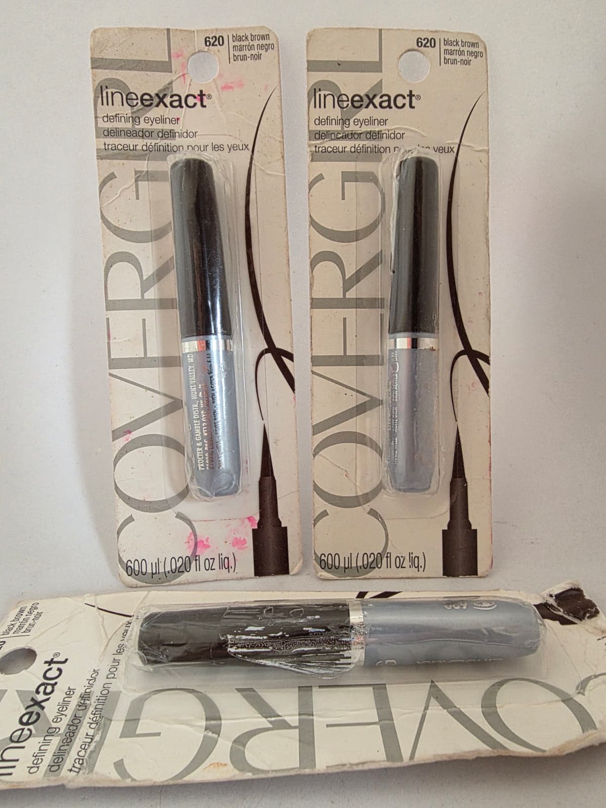 3X CoverGirl Line Exact Defining Eyeliner, 620 Black Brown